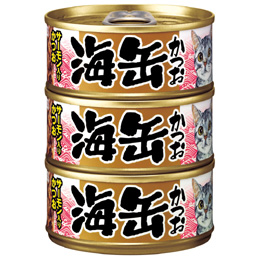 海缶ミニ サーモン入かつお 70g×3P