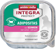 アニモンダ インテグラプロテクト 猫用 ADIPOSITAS 肥満ケア 豚 グレインフリー 100g×16個