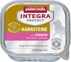 アニモンダ インテグラプロテクト 猫用 HARNSTEINE pHバランス 豚 グレインフリー 100g×16個