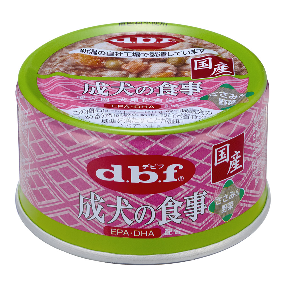 デビフ 成犬の食事 ささみ&野菜 85g×24缶