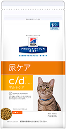 プリスクリプションダイエット c/d マルチケア 猫用 4kg【在庫限り/賞味期限:2021年9月】
