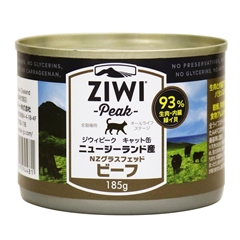 ZiwiPeak キャット缶 ニュージーランド・グラスフェッドビーフ 185g×12缶