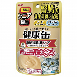 シニア猫用 健康缶パウチ 腸内環境ケア まぐろ 40g×3袋