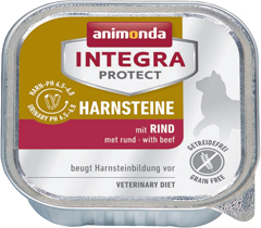 アニモンダ インテグラプロテクト 猫用 HARNSTEINE pHバランス 牛 グレインフリー 100g×16個