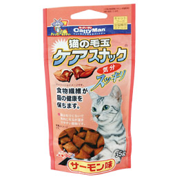 ドギーマン 猫の毛玉ケアスナック サーモン味 35g