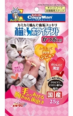 キャティーマン 猫ちゃんホワイデント かつお入り 25g