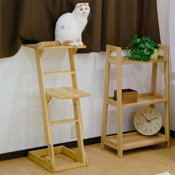 ドギーマン 木製 猫専用見晴らし台 使用イメージ3