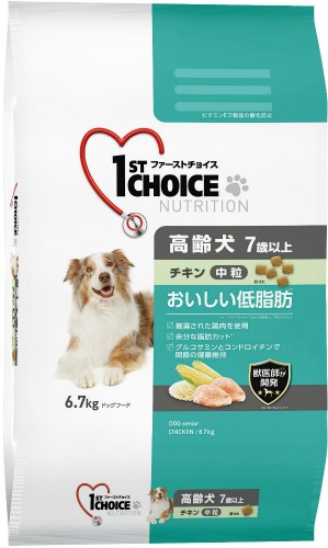 ファーストチョイス 高齢犬 チキン 中粒 6.7kg