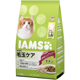 アイムス 成猫用 毛玉ケア チキン 1.5kg