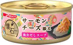日清ペットフード 懐石缶 サーモン チーズ添え 魚介だしスープ 60g×6缶
