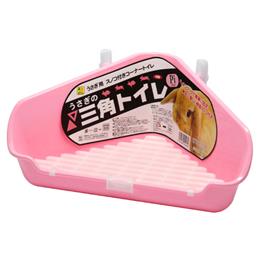 SANKO うさぎの三角トイレ ピンク
