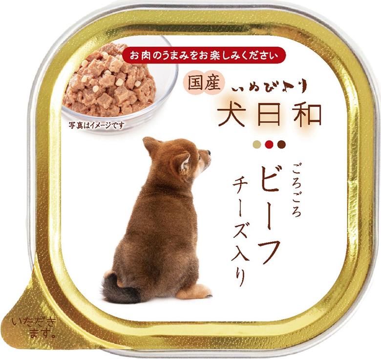 犬日和トレイ ごろごろビーフ チーズ入り 100g 3 通販