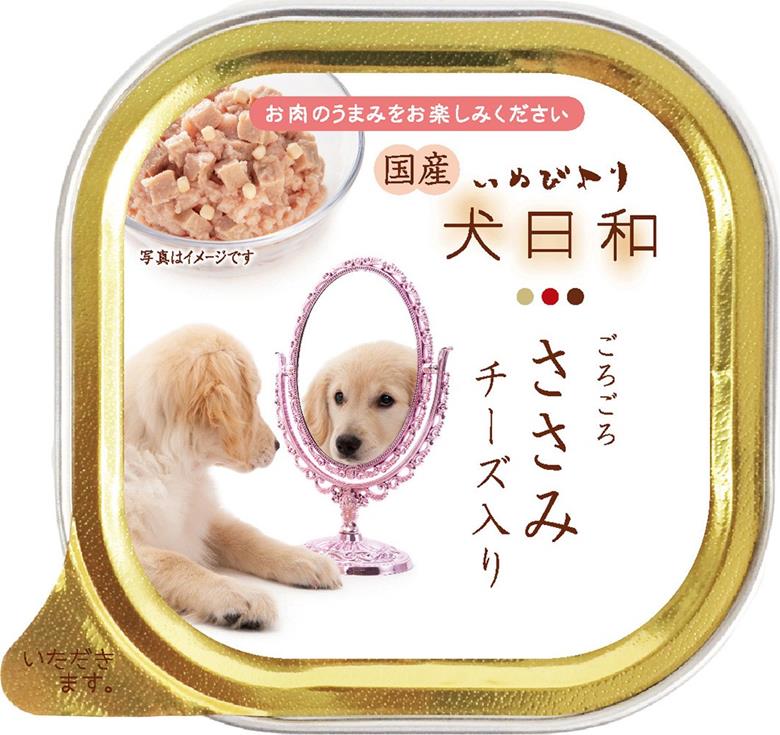 犬日和トレイ ごろごろささみ チーズ入り 100g×3