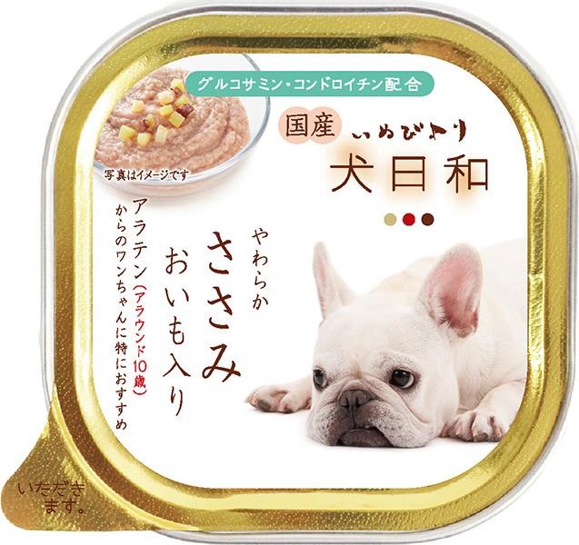 犬日和トレイ アラテン やわらかささみ おいも入り 100g×3