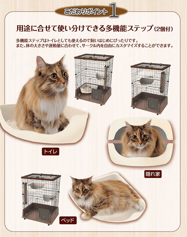 ペティオ necoco 仔猫からのしつけにもぴったりな キャットルーム - 猫用品