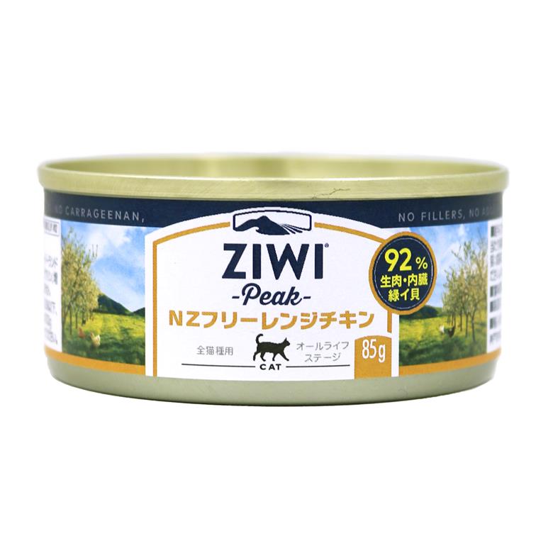 ZiwiPeak キャット缶 ニュージーランド・フリーレンジチキン 85g×24缶